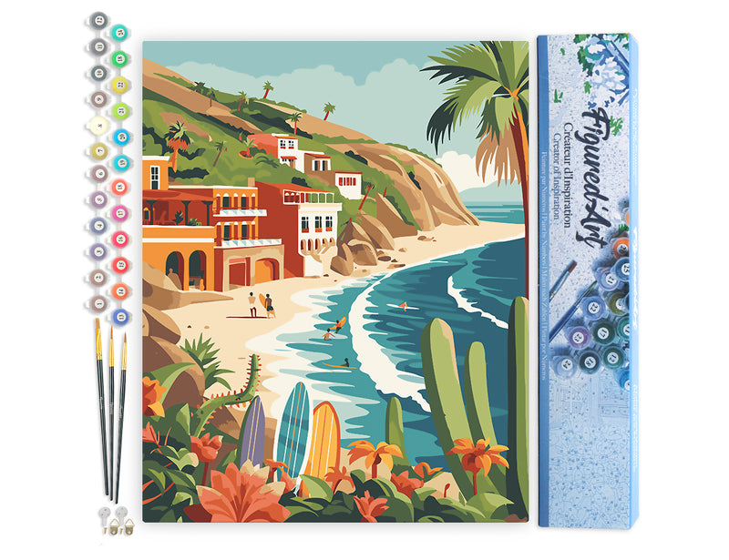 Peinture Par Numéros - Surf Côtier