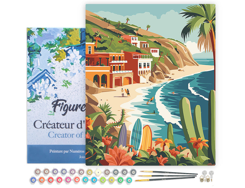 Peinture Par Numéros - Surf Côtier