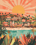 Peinture Par Numéros - Lever De Soleil À Bali