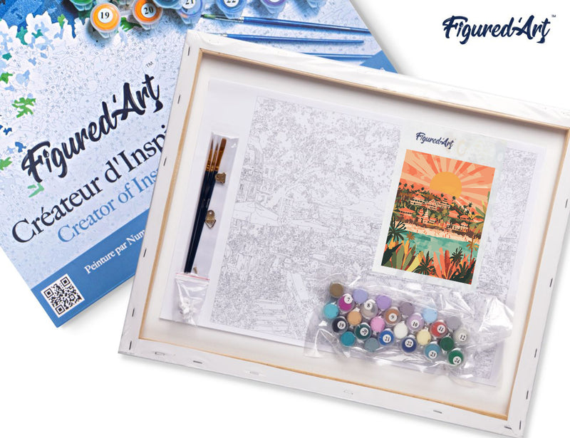 Peinture Par Numéros - Lever De Soleil À Bali