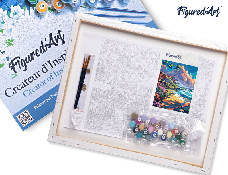 Peinture Par Numéros - Maisons En Bord De Plage