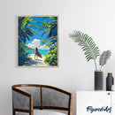 Peinture Par Numéros - Paradis Tropical Du Surf