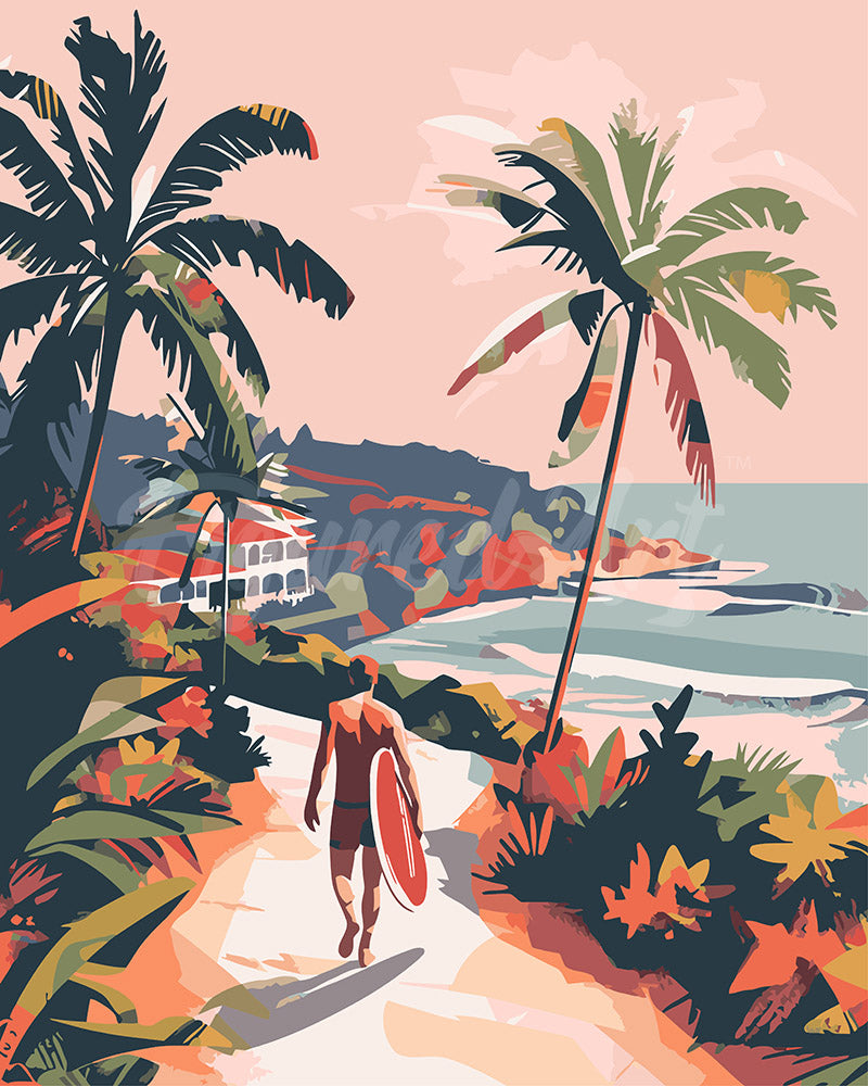 Peinture par numéros Figured'Art Promenade côtière