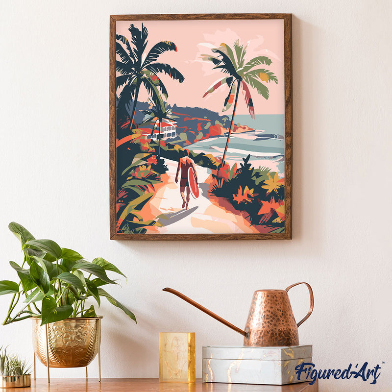 Peinture Par Numéros - Promenade Côtière