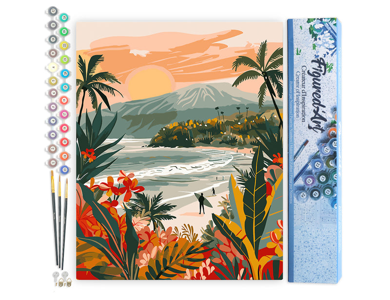 Peinture Par Numéros - Plage Tropicale