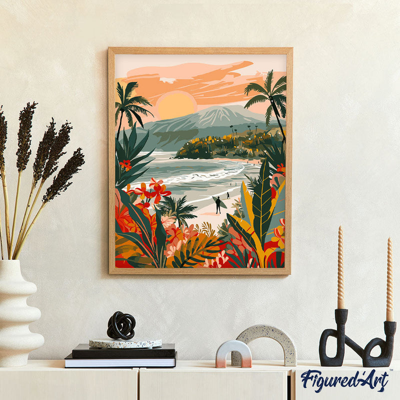Peinture Par Numéros - Plage Tropicale