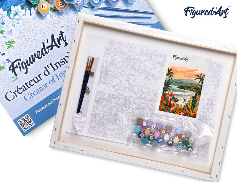 Peinture Par Numéros - Plage Tropicale