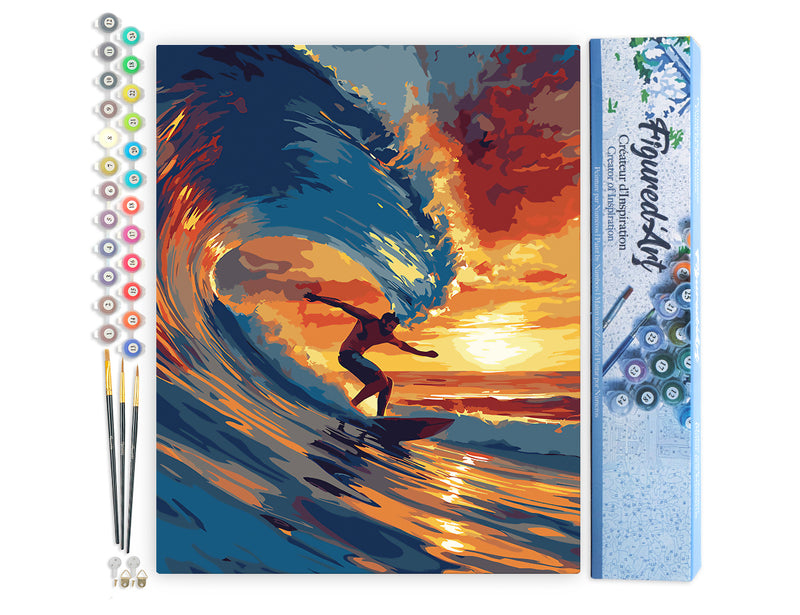 Peinture Par Numéros - Surf Sur Grande Vague