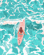 Peinture Par Numéros - Fille Parmi Les Vagues