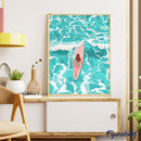 Peinture Par Numéros - Fille Parmi Les Vagues