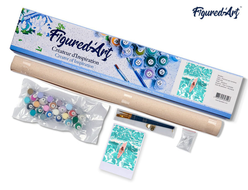 Peinture Par Numéros - Fille Parmi Les Vagues