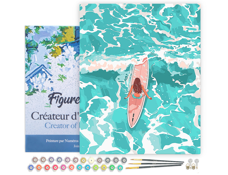 Peinture Par Numéros - Fille Parmi Les Vagues