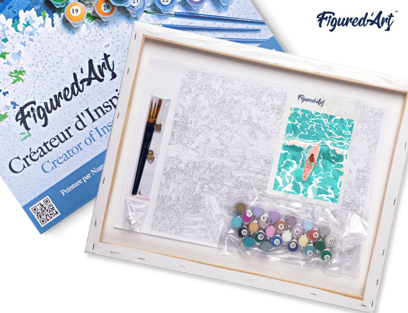 Peinture Par Numéros - Fille Parmi Les Vagues