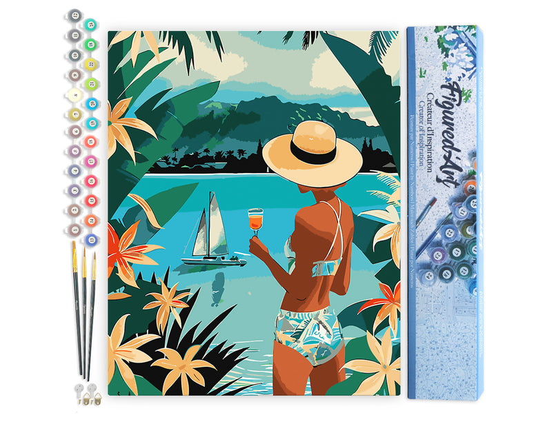 Peinture Par Numéros - Femme Et Océan