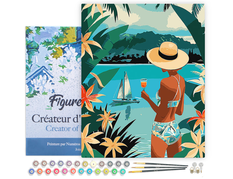 Peinture Par Numéros - Femme Et Océan