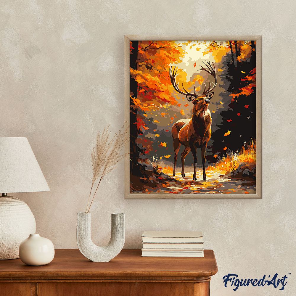 Peinture Par Numéros - Cerf Majestueux En Automne