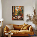 Pintura por números - Lectura acogedora en otoño