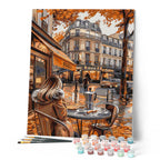 Peinture Par Numéros - Pause Café En Automne