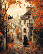 Peinture Par Numéros - Promenade D'Automne Et Vieille Ville