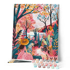 Peinture Par Numéros - Jardin Coloré En Automne