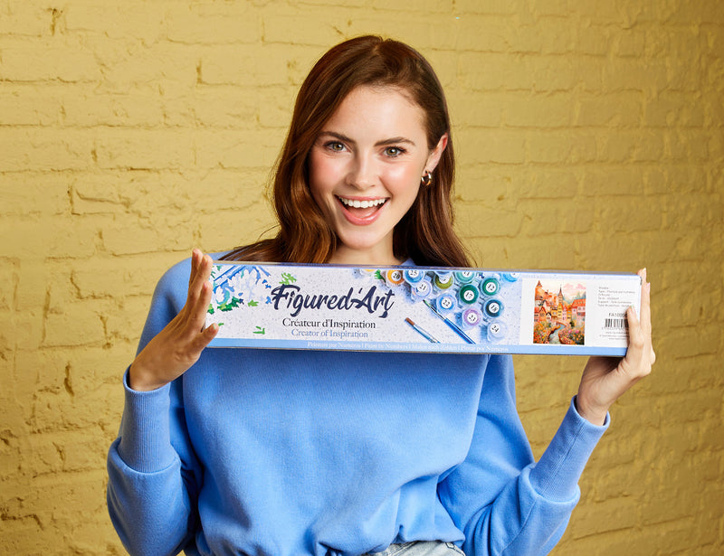 Peinture Par Numéros - Village Enchanté Ambre