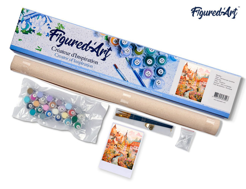 Peinture Par Numéros - Village Enchanté Ambre