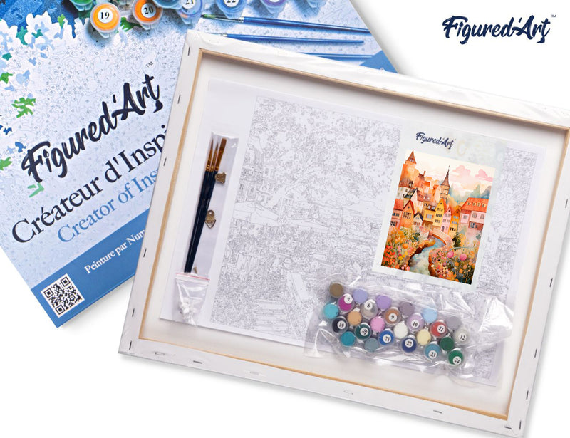 Peinture Par Numéros - Village Enchanté Ambre