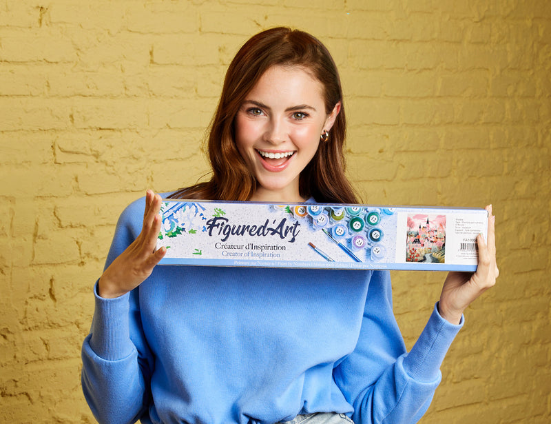 Peinture Par Numéros - Village Enchanté Rose