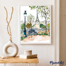 Peinture Par Numéros - Aquarelle Jardin De Paris