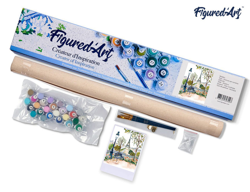 Peinture Par Numéros - Aquarelle Jardin De Paris