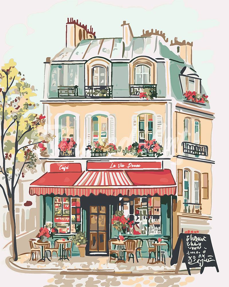 Peinture Par Numéros - Café La Vie Douce
