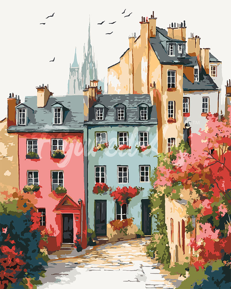Paint by Numbers - Colourful Old Town