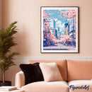 Peinture Par Numéros - Fleurs De Cerisier De Tokyo