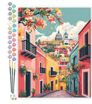 Peinture Par Numéros - Peinture par Numéros - Ruelle Méditerranéenne Colorée
