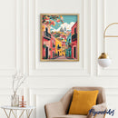 Peinture Par Numéros - Peinture par Numéros - Ruelle Méditerranéenne Colorée