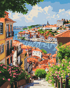 Peinture Par Numéros - Vue Sur Le Fleuve À Porto