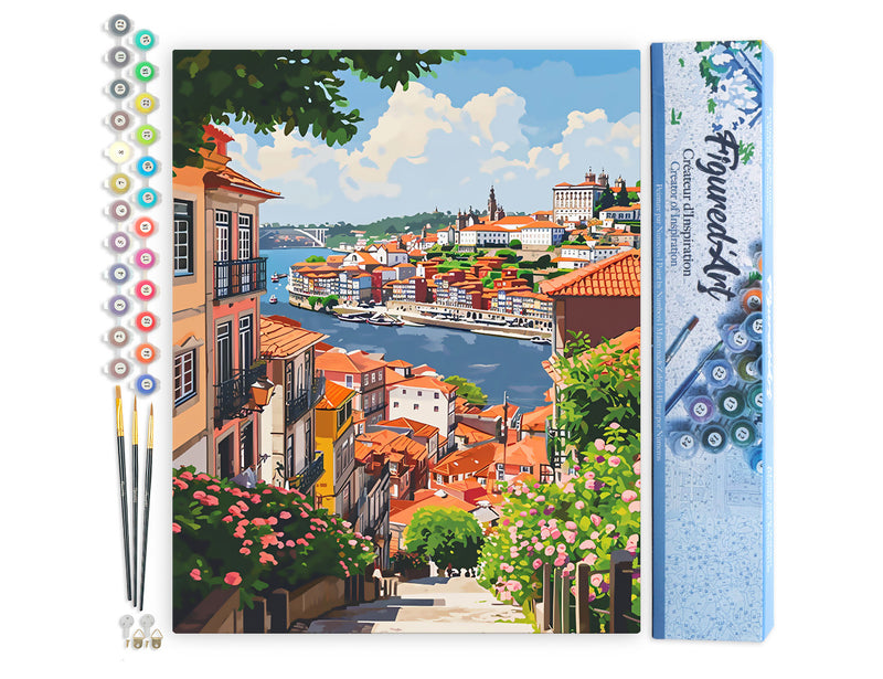 Peinture Par Numéros - Vue Sur Le Fleuve À Porto