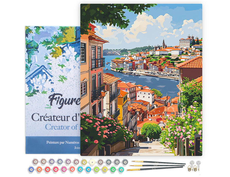 Peinture Par Numéros - Vue Sur Le Fleuve À Porto