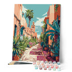 Peinture Par Numéros - Ruelle Marocaine
