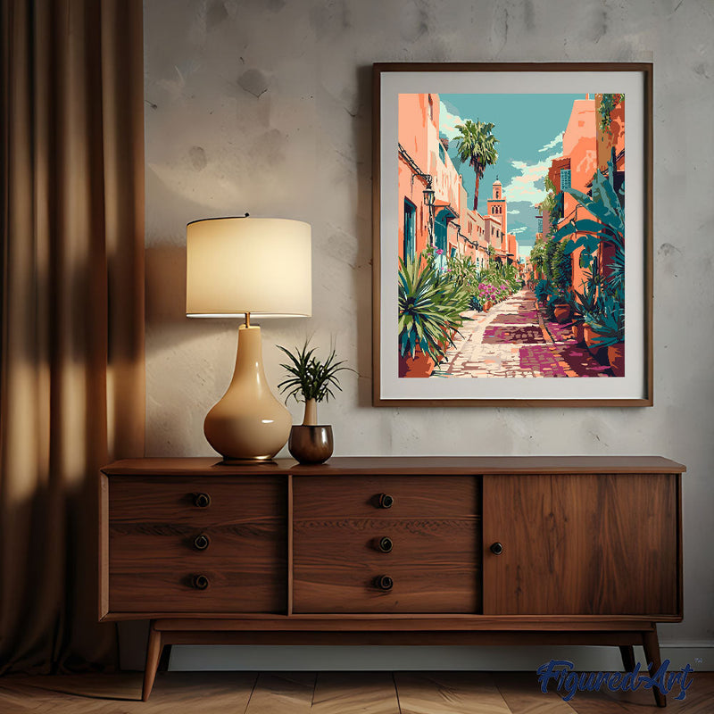Peinture Par Numéros - Ruelle Marocaine