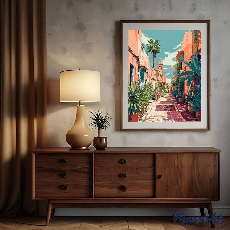Peinture Par Numéros - Ruelle Marocaine