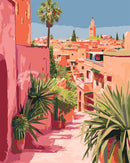 Peinture par numéros Figured'Art Vue sur une ville marocaine