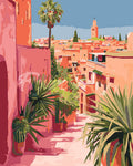 Peinture Par Numéros - Vue Sur Une Ville Marocaine
