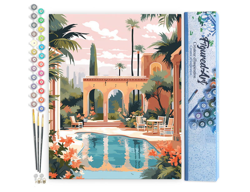 Peinture Par Numéros - Villa Luxeuse À Marrakech