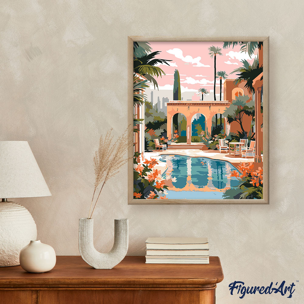 Peinture Par Numéros - Villa Luxeuse À Marrakech