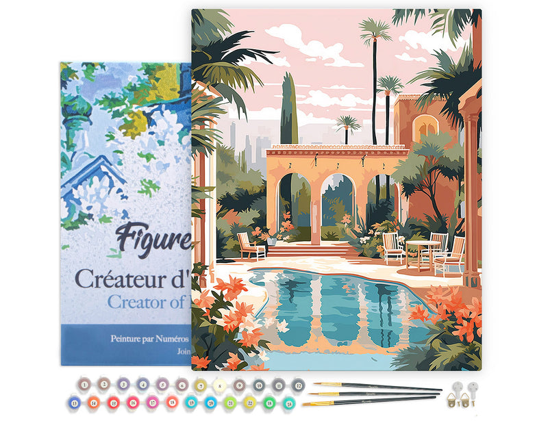Peinture Par Numéros - Villa Luxeuse À Marrakech