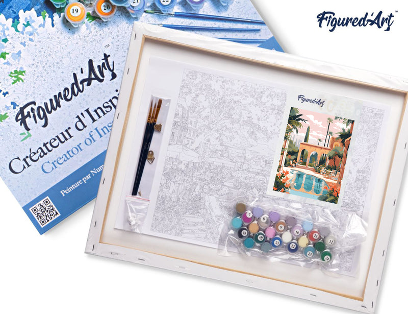 Peinture Par Numéros - Villa Luxeuse À Marrakech