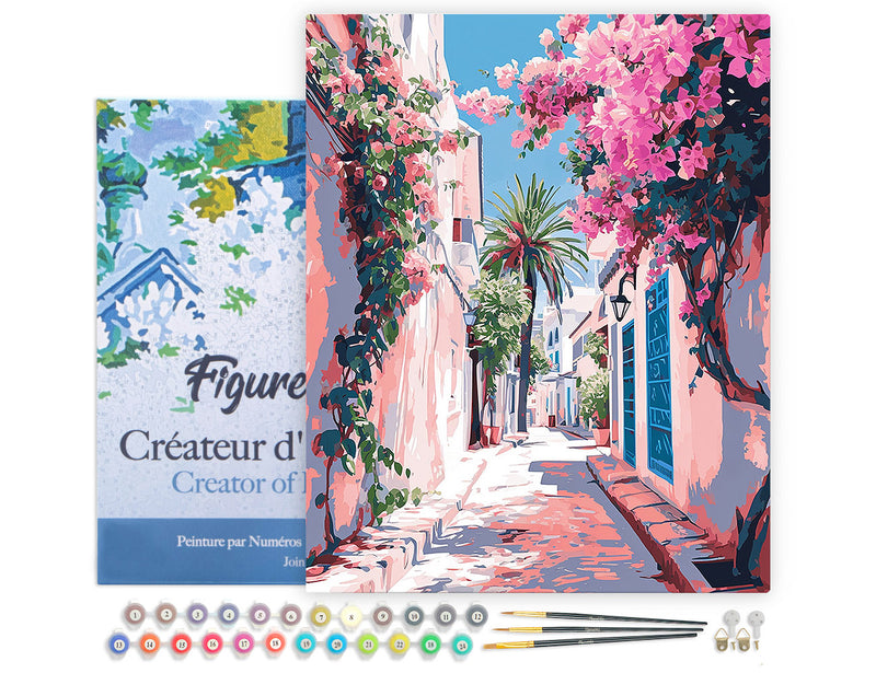 Peinture Par Numéros - Ruelle Fleurie