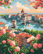 Pintura por números - Budapest en flores