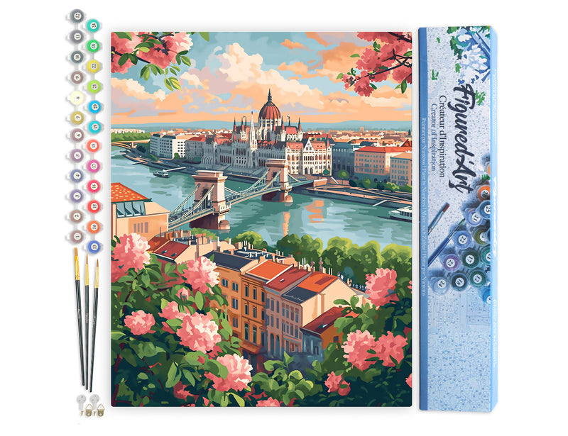Peinture Par Numéros - Peinture par Numéros - Budapest En Fleurs